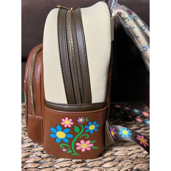 Loungefly Disney Tangled Pascal Flower Mini Backpack Wallet Set - Picture 3 of 8